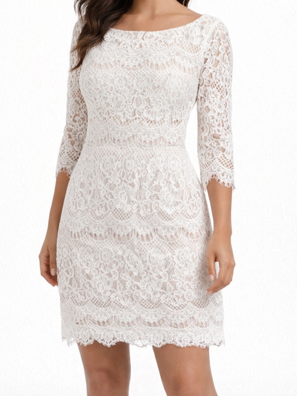 Jessica Howard Lace Boho Midi Dress - Size 6
